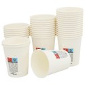 VidaXL Papierowe kubki z pokrywkami, 1000 szt., 8oz, 200ml