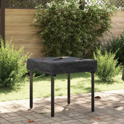 VidaXL Pokrowiec na Stół Gładki Czarny 82 x 82 x 15 cm tkanina