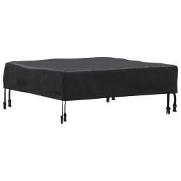 VidaXL Pokrowiec na Stół Gładki Czarny 82 x 82 x 15 cm tkanina