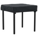 VidaXL Pokrowiec na Stół Gładki Czarny 82 x 82 x 15 cm tkanina