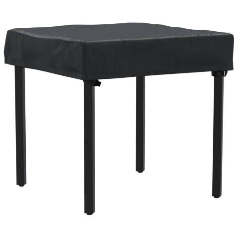VidaXL Pokrowiec na Stół Gładki Czarny 82 x 82 x 15 cm tkanina