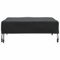 VidaXL Pokrowiec na Stół Gładki Czarny 82 x 82 x 15 cm tkanina