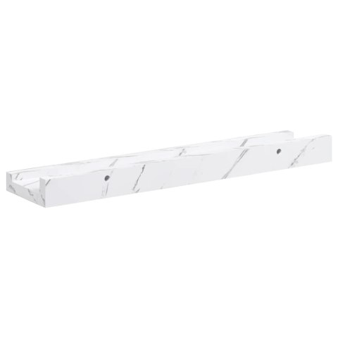 VidaXL Półka ścienna Do montażu na ścianie 4 pcs Biały marmur