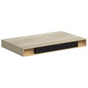 VidaXL Półka ścienna, kolor dębowy, 40x23,5x3,8 cm, MDF