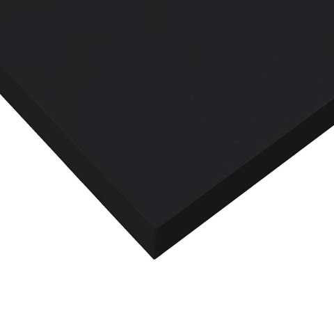 VidaXL Półki ścienne, 2 szt., czarne, 50x23,5x3,8 cm, MDF