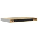 VidaXL Półki ścienne, 2 szt., kolor dębu i biel, 50x23,5x3,8 cm, MDF