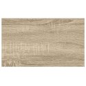 VidaXL Półki ścienne, 2 szt., kolor dębu i biel, 50x23,5x3,8 cm, MDF