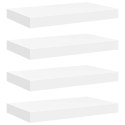 VidaXL Półki ścienne, 4 szt., białe, 40x23,5x3,8 cm, MDF
