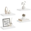 VidaXL Półki ścienne, 4 szt., białe, 40x23,5x3,8 cm, MDF