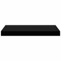 VidaXL Półki ścienne, 4 szt., czarne, 50x23,5x3,8 cm, MDF