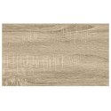 VidaXL Półki ścienne, 4 szt., kolor dębu i biel, 50x23,5x3,8 cm, MDF