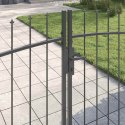 VidaXL Brama Podwójna WOERDEN 299,5 x 149,5 cm Stal Szary Zamykane
