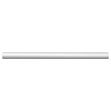 VidaXL Drążek do szafy 12 szt. Srebrny 264 x 15 x 29 mm Stop Aluminium