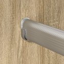 VidaXL Drążek do szafy 12 szt. Srebrny 264 x 15 x 29 mm Stop Aluminium
