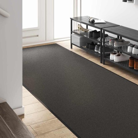 VidaXL Dywanik wejściowy Antracytowy i czarny 120 x 350 cm