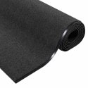 VidaXL Dywanik wejściowy Antracytowy i czarny 120 x 350 cm