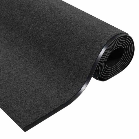 VidaXL Dywanik wejściowy Antracytowy i czarny 120 x 350 cm