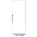 VidaXL Dywanik wejściowy Antracytowy i czarny 120 x 350 cm