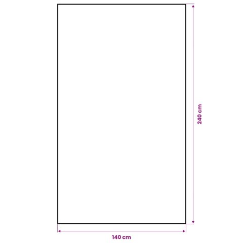 VidaXL Obrus jutowy naturalny 140 x 240 cm 100% Juta Tossa
