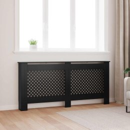 VidaXL Osłona na kaloryfer, czarna, 172x19x81,5 cm, MDF