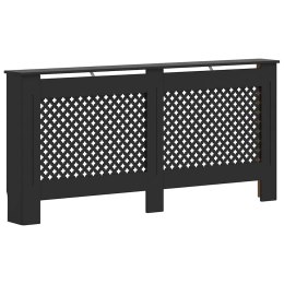 VidaXL Osłona na kaloryfer, czarna, 172x19x81,5 cm, MDF