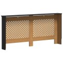OSŁONA NA GRZEJNIK KALORYFER CZARNA 172X19X81,5CM MDF