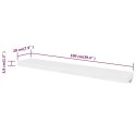 VidaXL Półki ścienne, 4 szt., białe, 100 cm