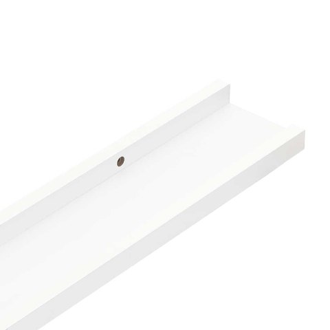 VidaXL Półki ścienne, 4 szt., białe, 40x9x3 cm