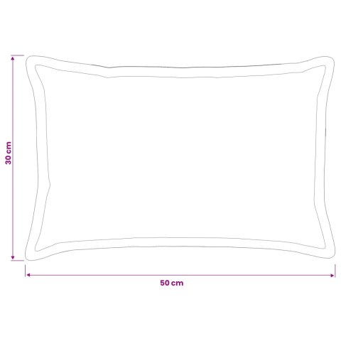 VidaXL Poszewka na poduszkę 2 szt. HOUTEN ciemnoszary 30 x 50 cm