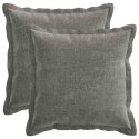 VidaXL Poszewka na poduszkę 2 szt. HOUTEN ciemnoszary 40 x 40 cm