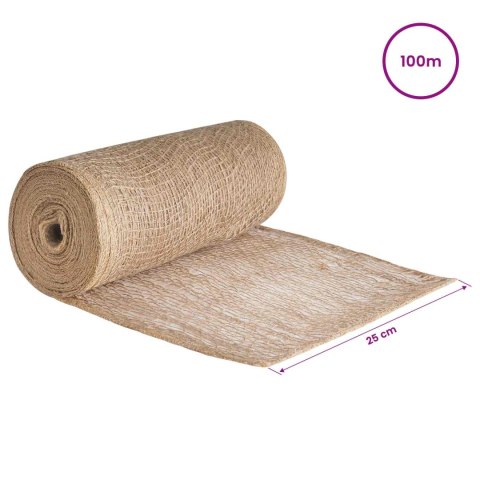 VidaXL Rolka Jutowa Naturalny 25 x 10000 cm