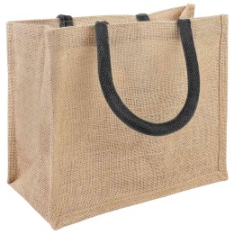 VidaXL Torebki jutowe 5 Naturalny i czarny 26 x 22 x 14 cm