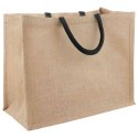 TOREBKI JUTOWE 5 NATURALNY I CZARNY 42 X 33 X 19 CM