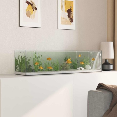 AKWARIUM SZKLANE 80X20X20 CM 32L PROSTOKĄTNE BEZ POKRYWY SZCZELNE