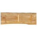 VidaXL Blat stołu, 110x40x2,5 cm, naturalna krawędź, lite drewno mango