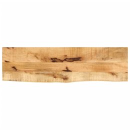 VidaXL Blat stołu, 110x40x3,8 cm, naturalna krawędź, drewno mango