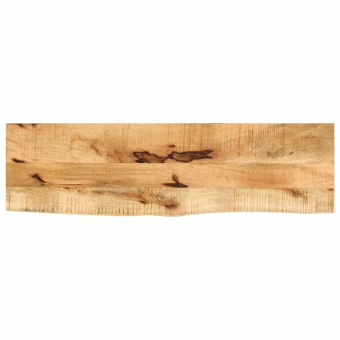 VidaXL Blat stołu, 110x40x3,8 cm, naturalna krawędź, drewno mango