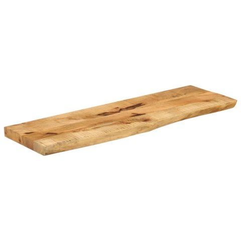 VidaXL Blat stołu, 110x40x3,8 cm, naturalna krawędź, drewno mango
