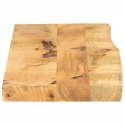 VidaXL Blat stołu, 110x40x3,8 cm, naturalna krawędź, drewno mango