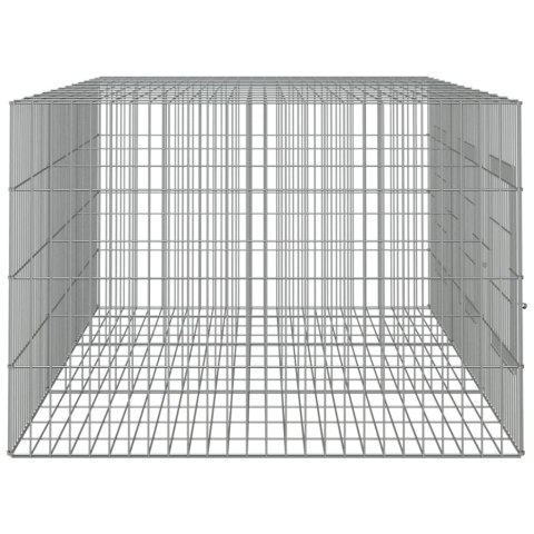VidaXL Klatka dla królika, 3 panele, 163x79x54cm, galwanizowane żelazo