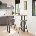 VidaXL Nogi do stołu barowego w kształcie litery U 2 szt. Antracyt 60x(110-111) cm Stal