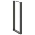 VidaXL Nogi do stołu barowego w kształcie litery U 2 szt. Antracyt 60x(110-111) cm Stal