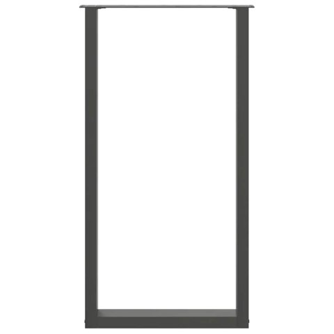 VidaXL Nogi do stołu barowego w kształcie litery U 2 szt. Antracyt 60x(110-111) cm Stal