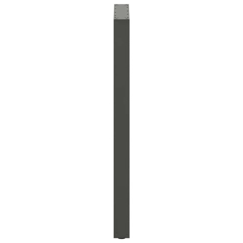 VidaXL Nogi do stołu barowego w kształcie litery U 2 szt. Antracyt 60x(110-111) cm Stal