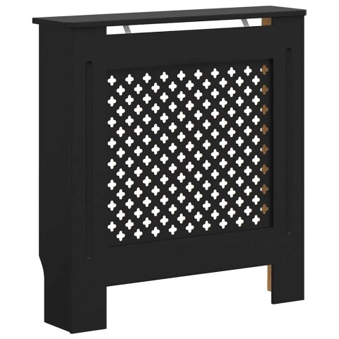 VidaXL Osłona na kaloryfer, MDF, czarna, 78 cm