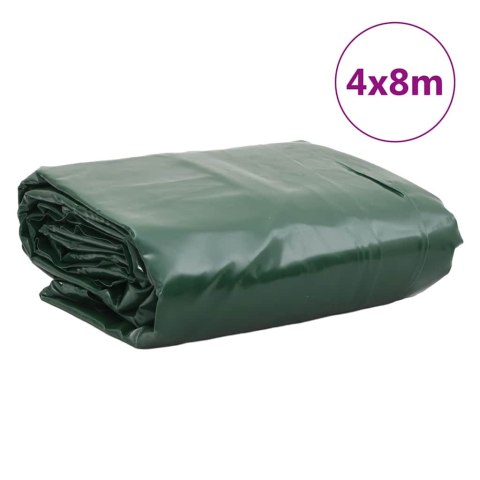 PLANDEKA PŁACHTA OKRYCIOWA OCHRONNA ZIELONA 4X8M 650G/M²
