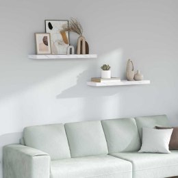 VidaXL Półka ścienna Do montażu na ścianie 2 szt. Biały marmur