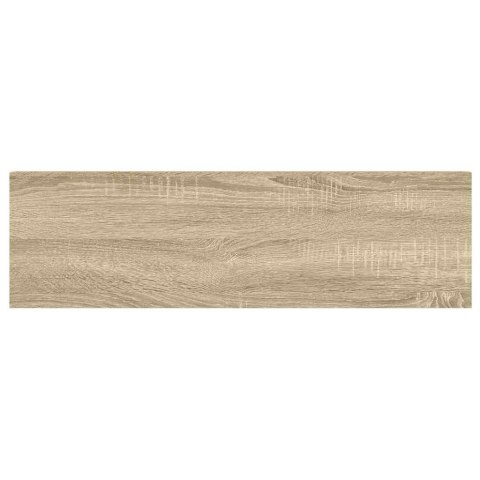 VidaXL Półki ścienne, 4 szt., dębowo-białe, 90x23,5x3,8 cm, MDF