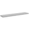 VidaXL Półki ścienne, 4 szt., szarość betonu, 120 x 23,5 x 3,8 cm, MDF