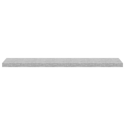 VidaXL Półki ścienne, 4 szt., szarość betonu, 120 x 23,5 x 3,8 cm, MDF